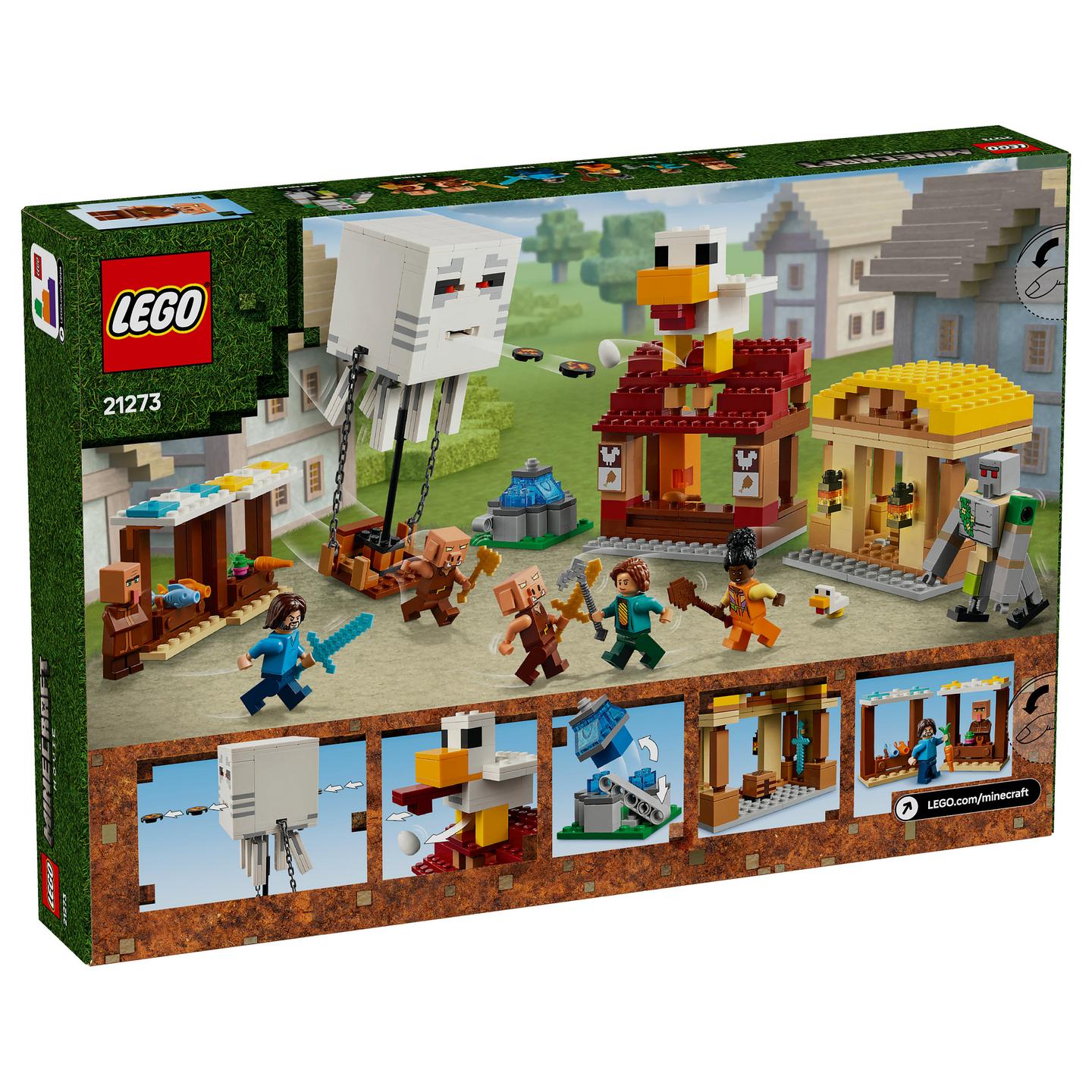 LEGO Minecraft The Ghast Balloon Village Attack - 11