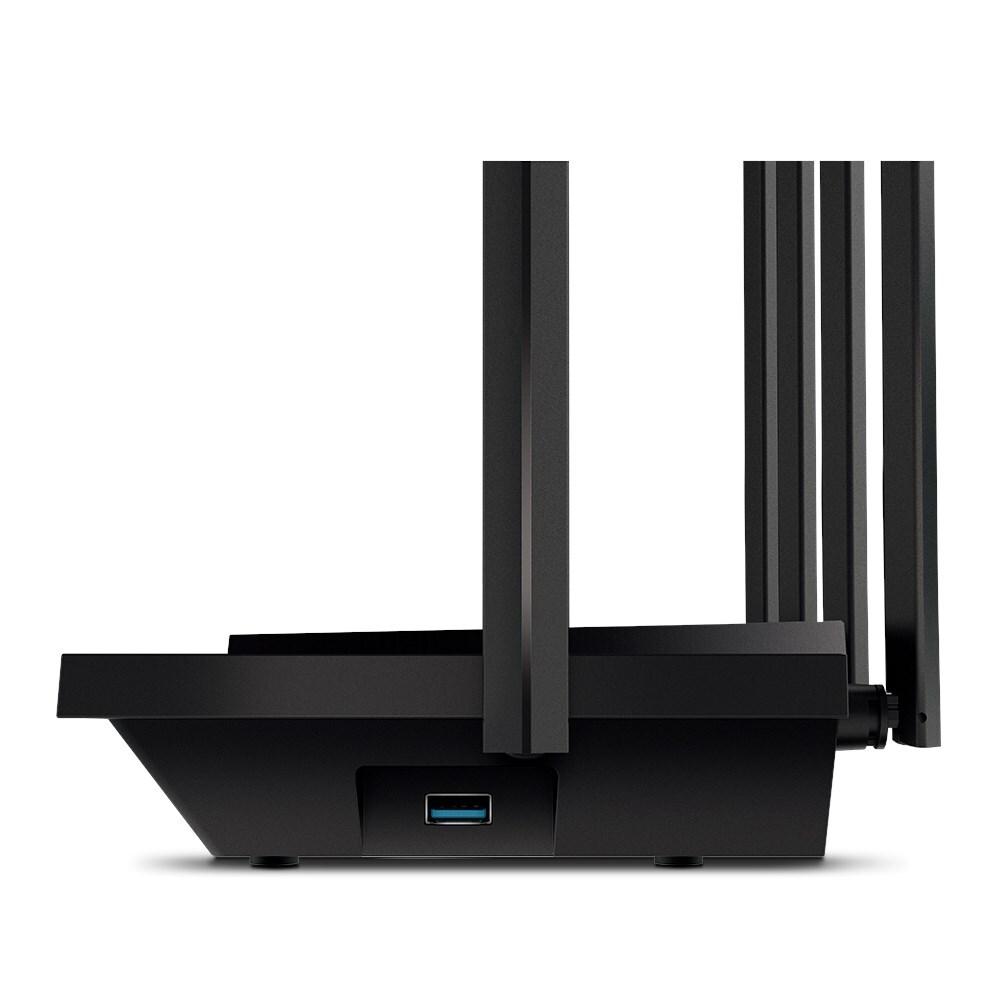 TP-Link Archer AX73 AX5400 Wi-Fi 6 Router – Dual-Band 2.4GHz + 5GHz, 574Mbps + 4804Mbps, 4×4 MU-MIMO, 6× Antena, 1× Gigabit WAN + 4× Gigabit LAN, USB 3.0, OneMesh – Zezë - 2