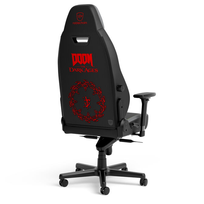 Karrige Gaming noblechairs LEGEND DOOM The Dark Ages Edition / 4D Armrests / 90–125° / 11° Tilt / 150kg – Gjelbër/Gri e Errët - 4
