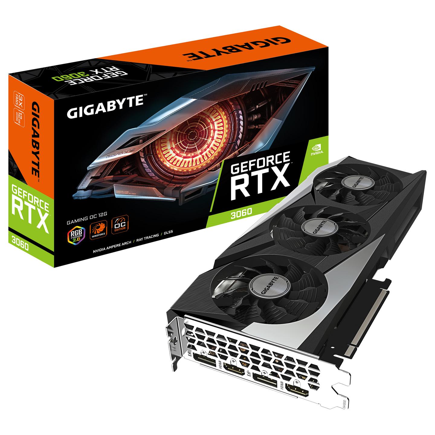 Kartelë Grafike NVIDIA GeForce RTX 3060, 12GB GDDR6, 192-bit, GIGABYTE GAMING OC 12G - 8