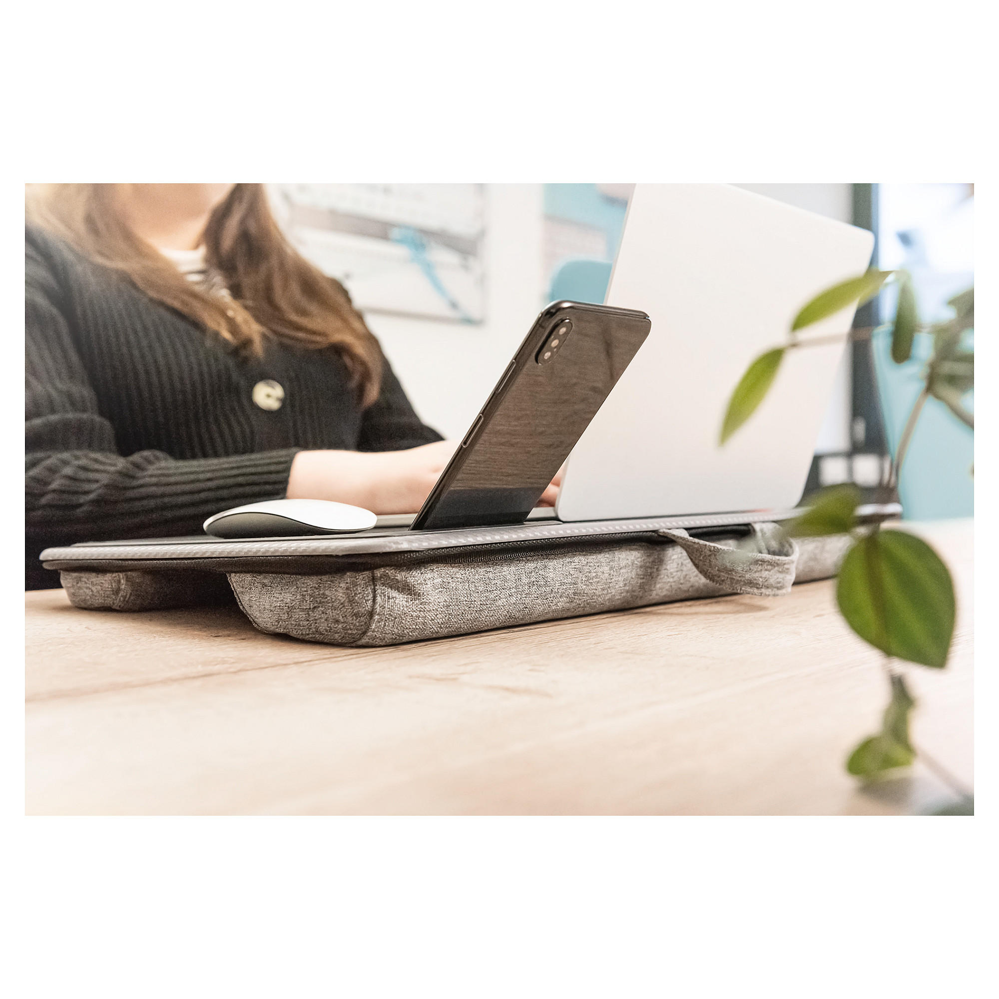 Mbajtës për Laptop DIGITUS DA-90441 / deri 17" / Mauspad i Integruar / Mbajtëse për Smartphone - Hiri - 7