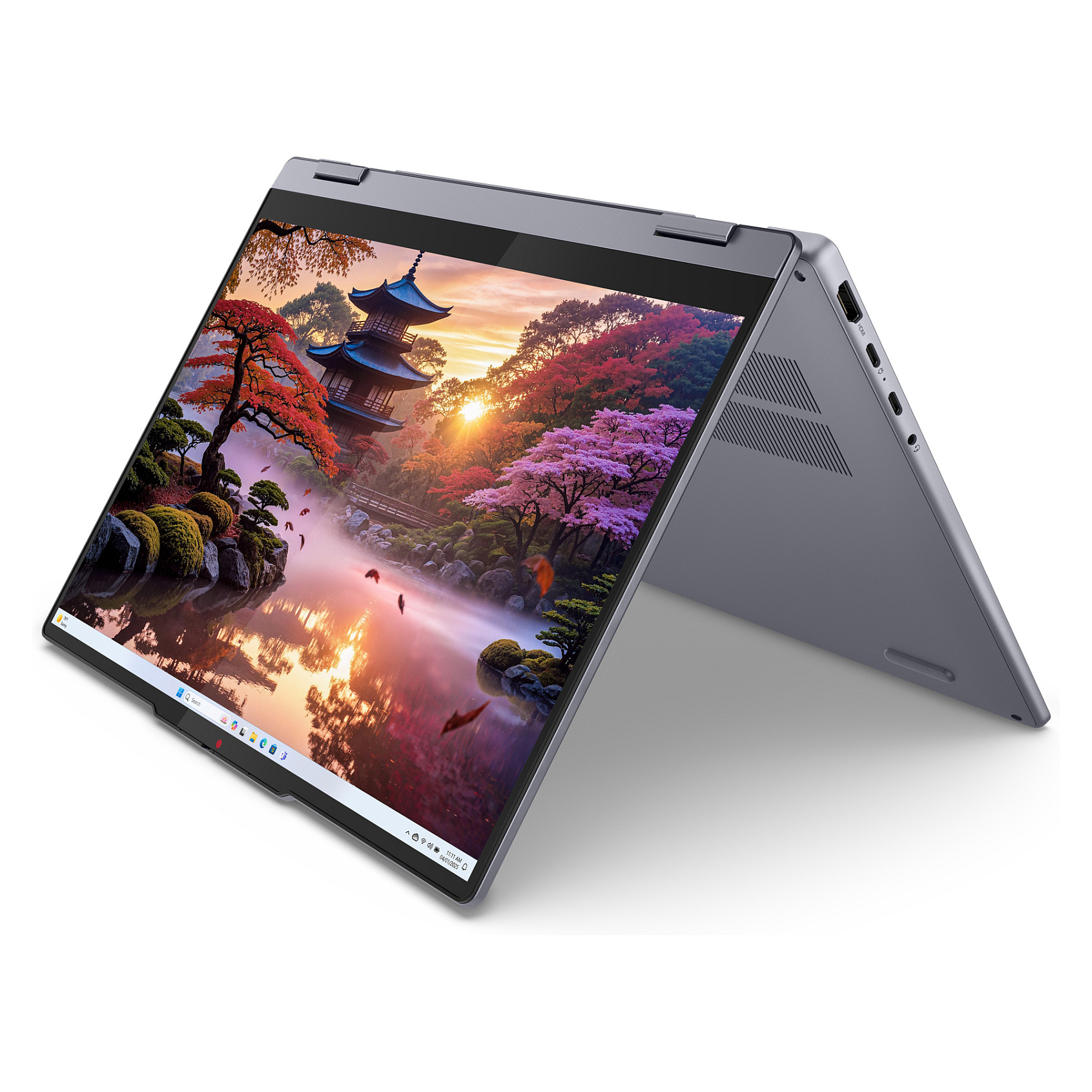 Laptop Lenovo IdeaPad 5 2-in-1 14AKP10 83KT0025GE / Ryzen AI 7 350 / 16GB LPDDR5 / 512GB / 14" WUXGA OLED Touch / AMD Radeon 860M / DE  - Gri - 8