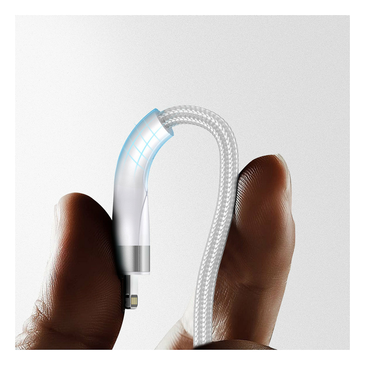 Kabllo USB 4smarts USB-C/A Multi-Charging Cable 4-in-2 / 1.2m – Bardhë - 6