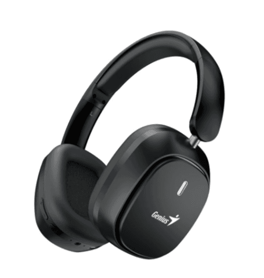 Kufje pa kabllo Genius HS-820BT, Bluetooth 5.4, të Palosshme, me Karikim USB-C – Zezë