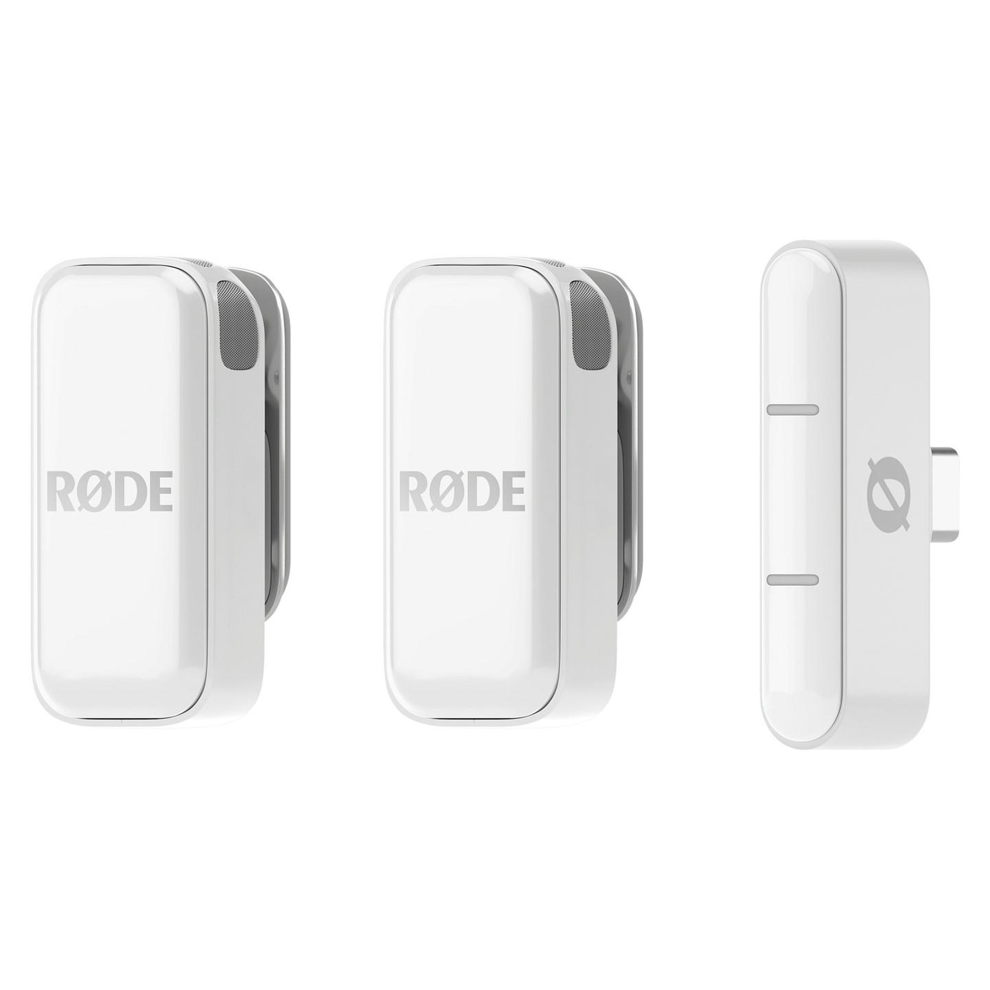 Mikrofon RØDE Wireless Micro / 2.4GHz / USB-C / Omnidirectional / 20–20.000 Hz / 21 orë - Bardhë