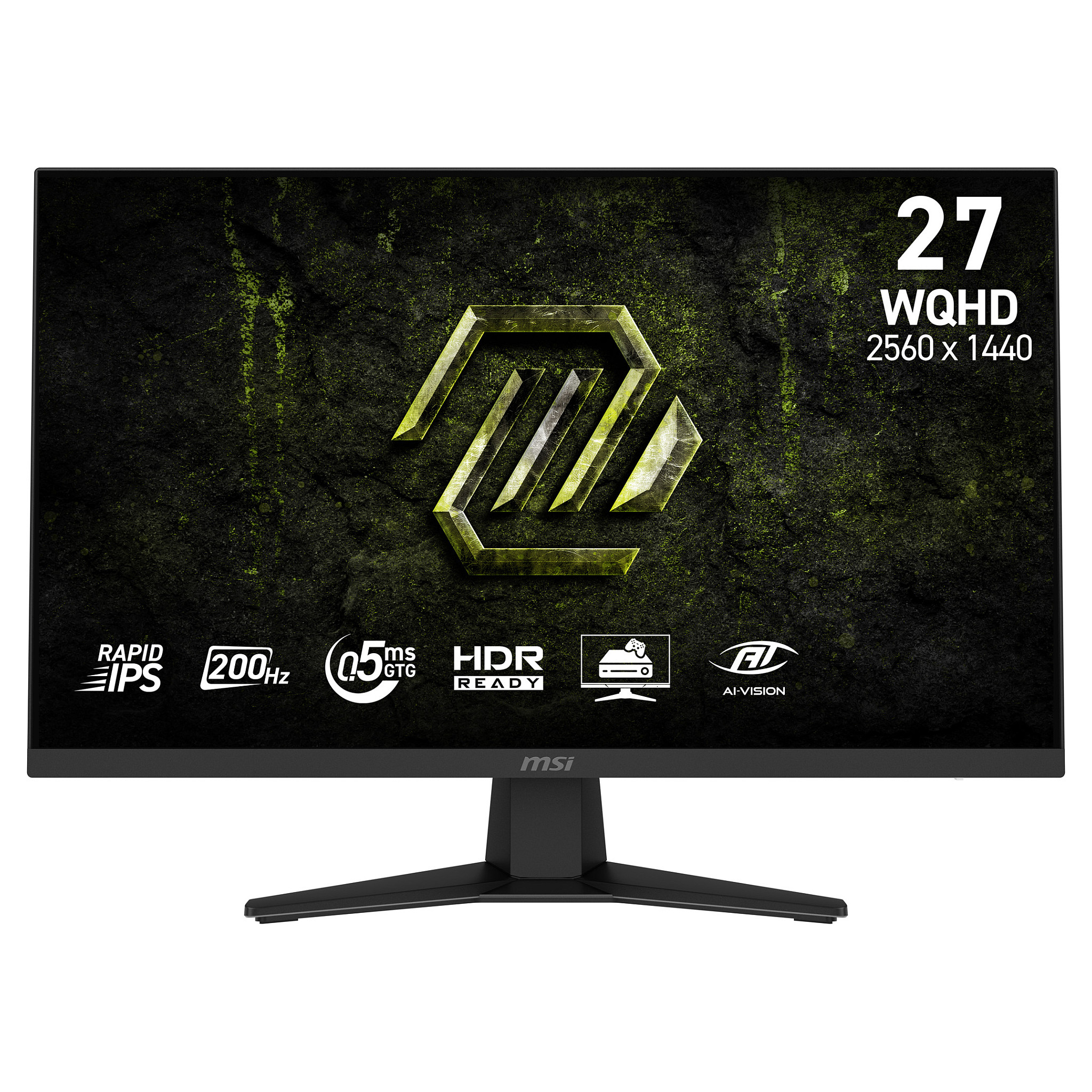 Monitor Gaming MSI MAG 274QF E20 / 27" / QHD Rapid IPS / 200Hz / 0.5ms / HDMI+DisplayPort - Zezë