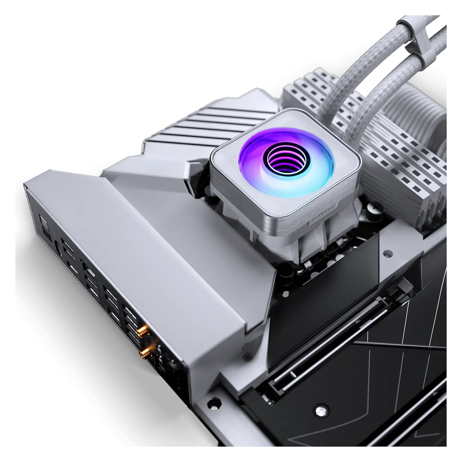 Ftohës Phanteks Glacier One 360D30 X2 DRGB / AIO / 360mm / 3x120mm D-RGB - Bardhë - 5