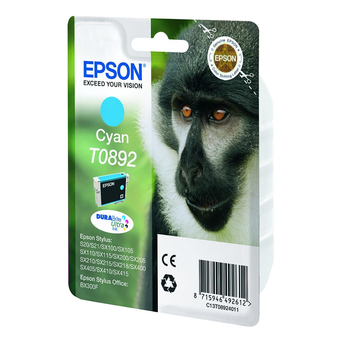 Ink Epson T0892, 3.5 ml, 170 faqe - Blu