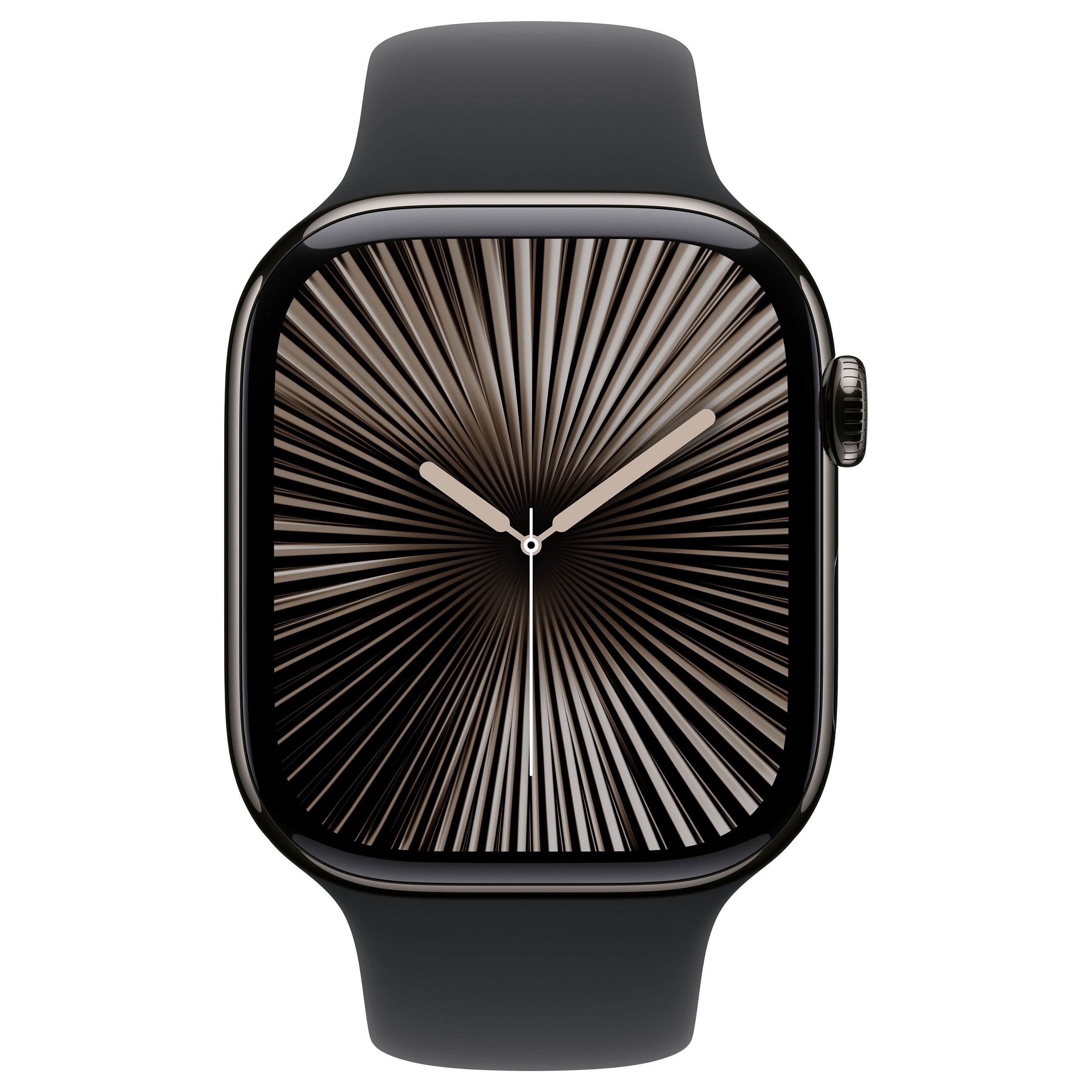 Apple Watch Series 10 / GPS + Cellular / 46mm / Slate Titanium Case with Black Sport Band - S/M - 2