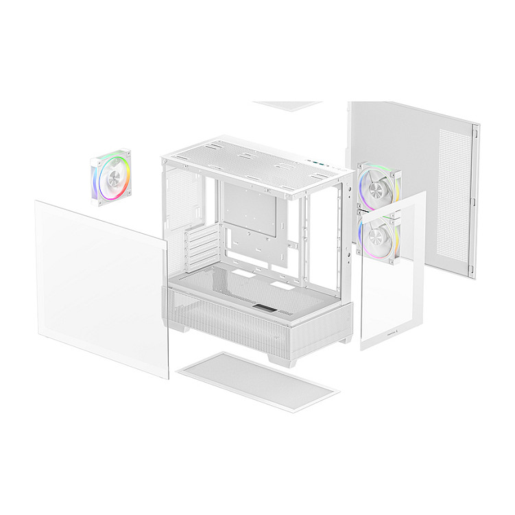 Kasë Deepcool CG380 Midi 3F - Bardhë - 10
