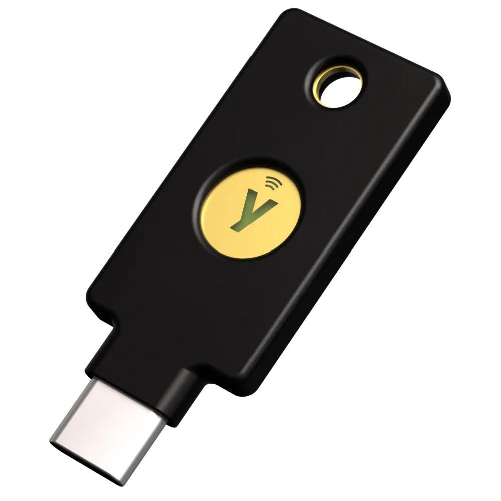 Çelës Sigurie Yubico Security Key C NFC / USB-C / NFC / FIDO2 / U2F – Zezë/Verdhë