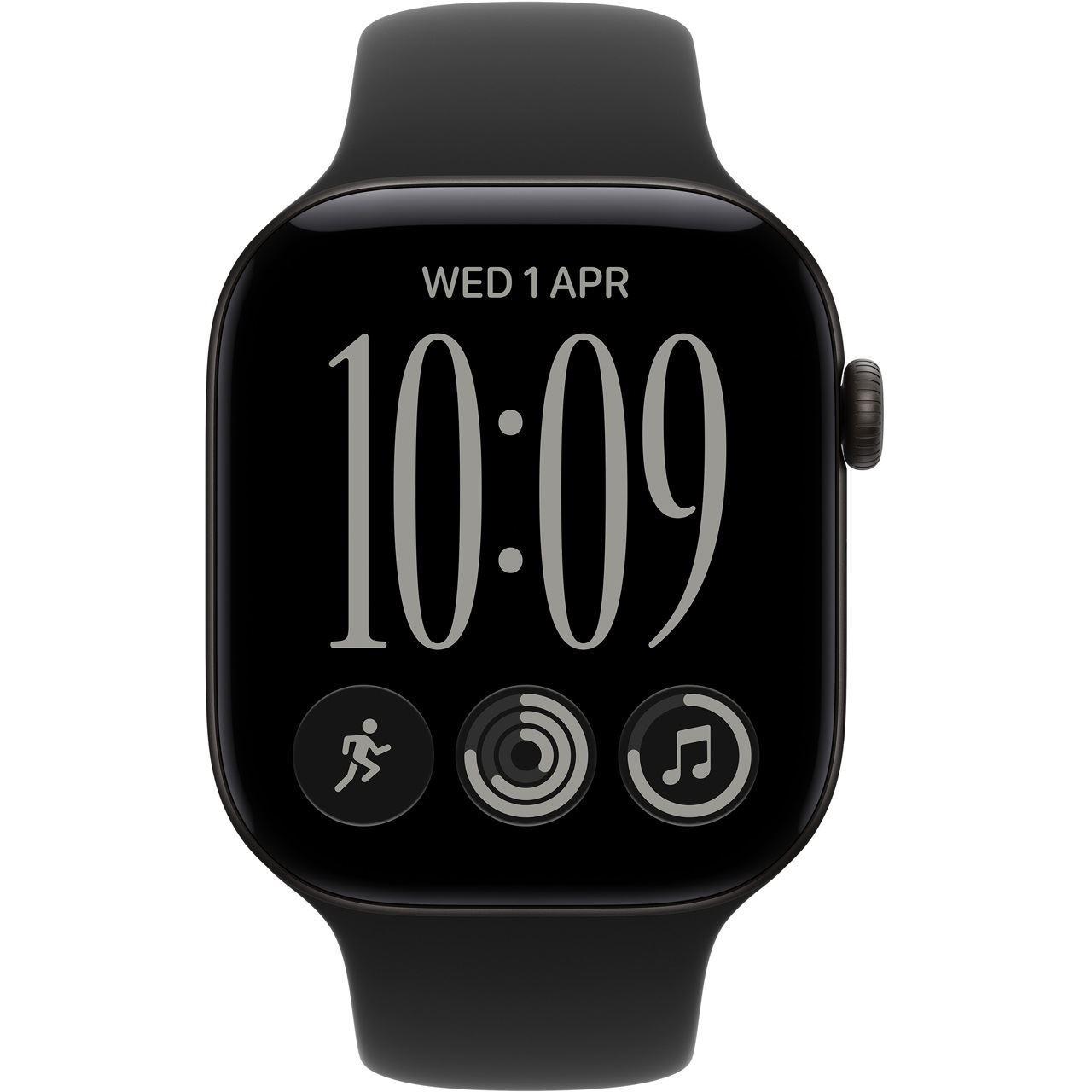 Apple Watch Series 12, 42mm, GPS + Cellular, Black Aluminium, Black Sport Band - S/M - 2