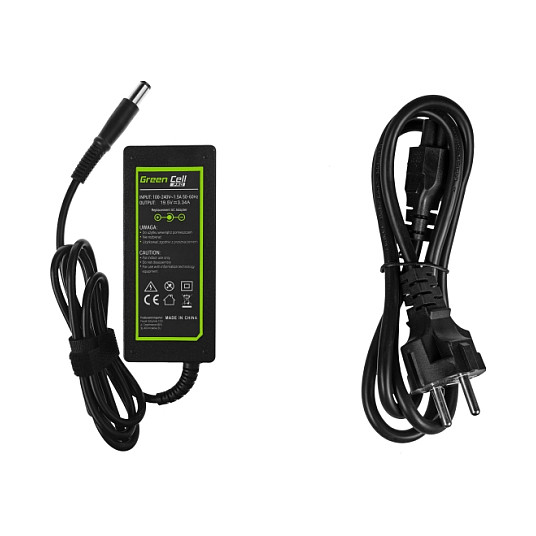 Adapter për Laptop Green Cell AD07AP / 65W / 19.5V / 3.34A / 7.4 × 5.0 mm - Zezë - 2