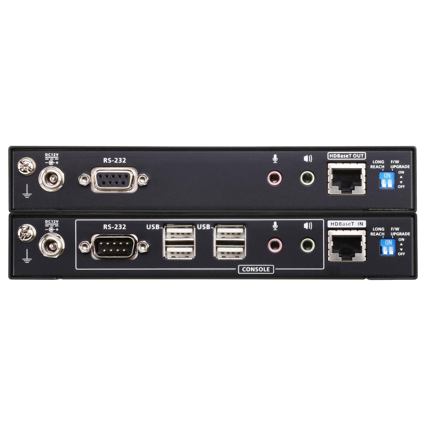 Extender KVM ATEN CE924-AT-G, Dual DisplayPort, HDBaseT 2.0, 4K deri në 100 m, USB, Audio, RS-232 - Zezë - 3