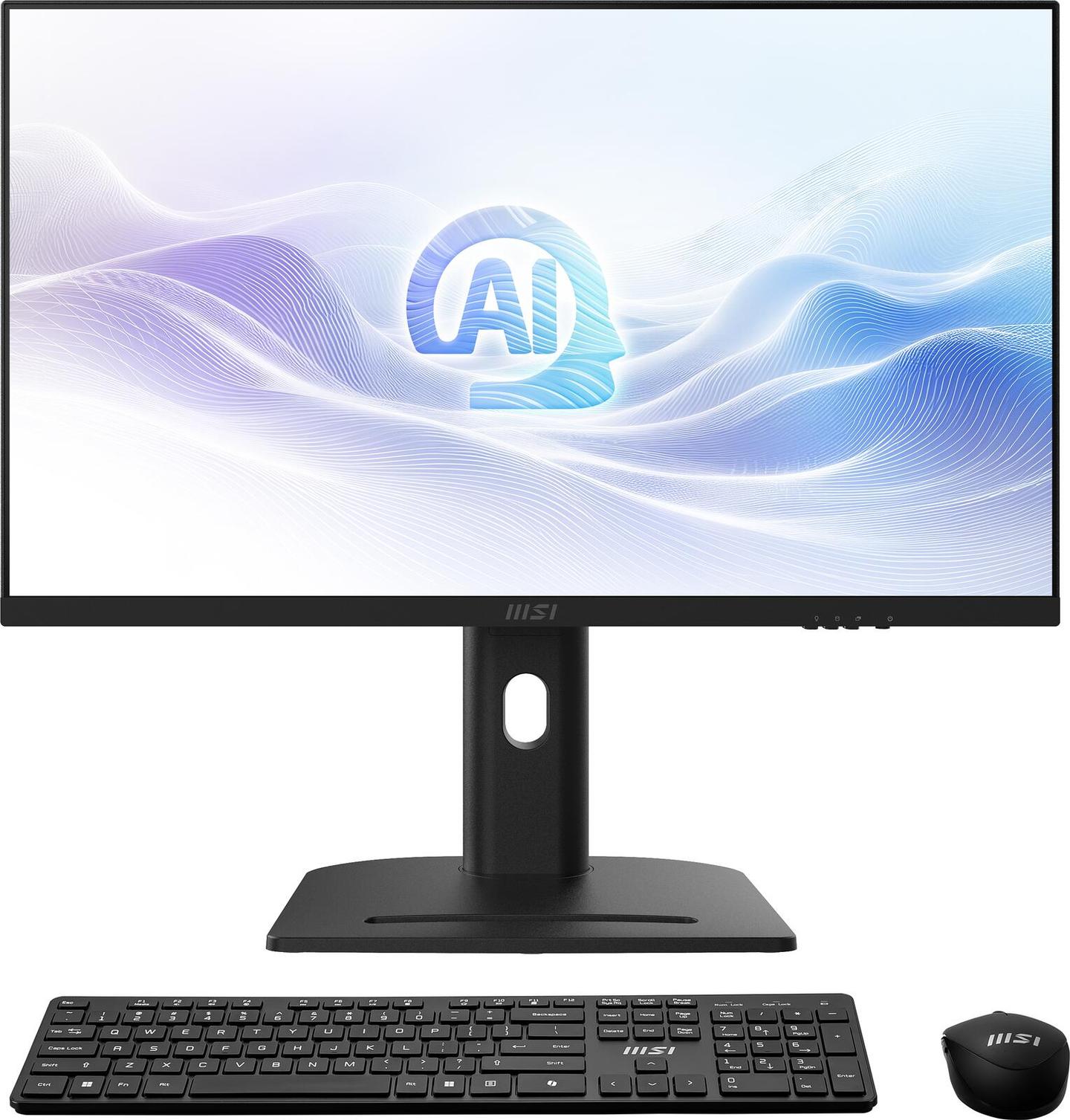 AIO MSI Modern AM273QP AI 1UMG-410AT, Core Ultra 5 125H, 16GB DDR5, 512GB, 27" WQHD IPS 100Hz, Intel Graphics, Tastierë & Maus - Zezë - 1