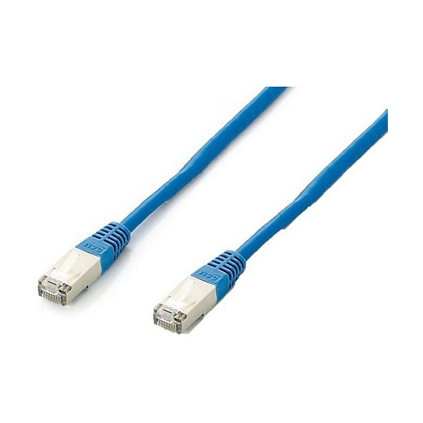 Kabllo për Rrjet Equip Patch Cat6A S/FTP RJ45 në RJ45 / 20.00m / e sheshtë / LSZH / Polybag – Blu - 1