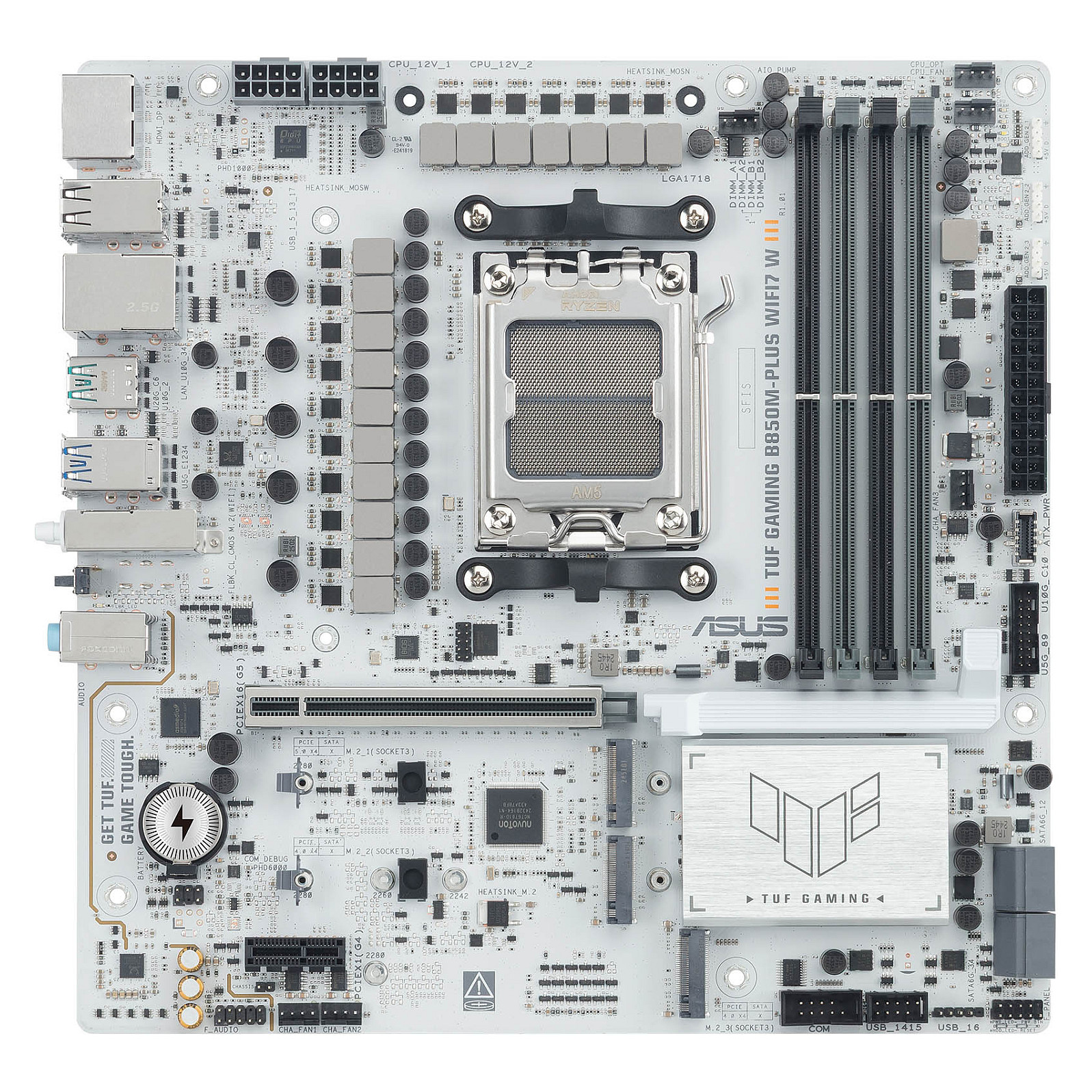 Pllakë Amë AMD AM5 ASUS TUF GAMING B850M-PLUS WIFI7 / DDR5 / mATX / HDMI+DP - 9