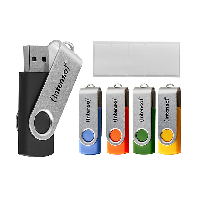 Flash Drive USB  Intenso Office Line Multipack x5 Assorted Colors / 32GB / USB 3.2 - 3