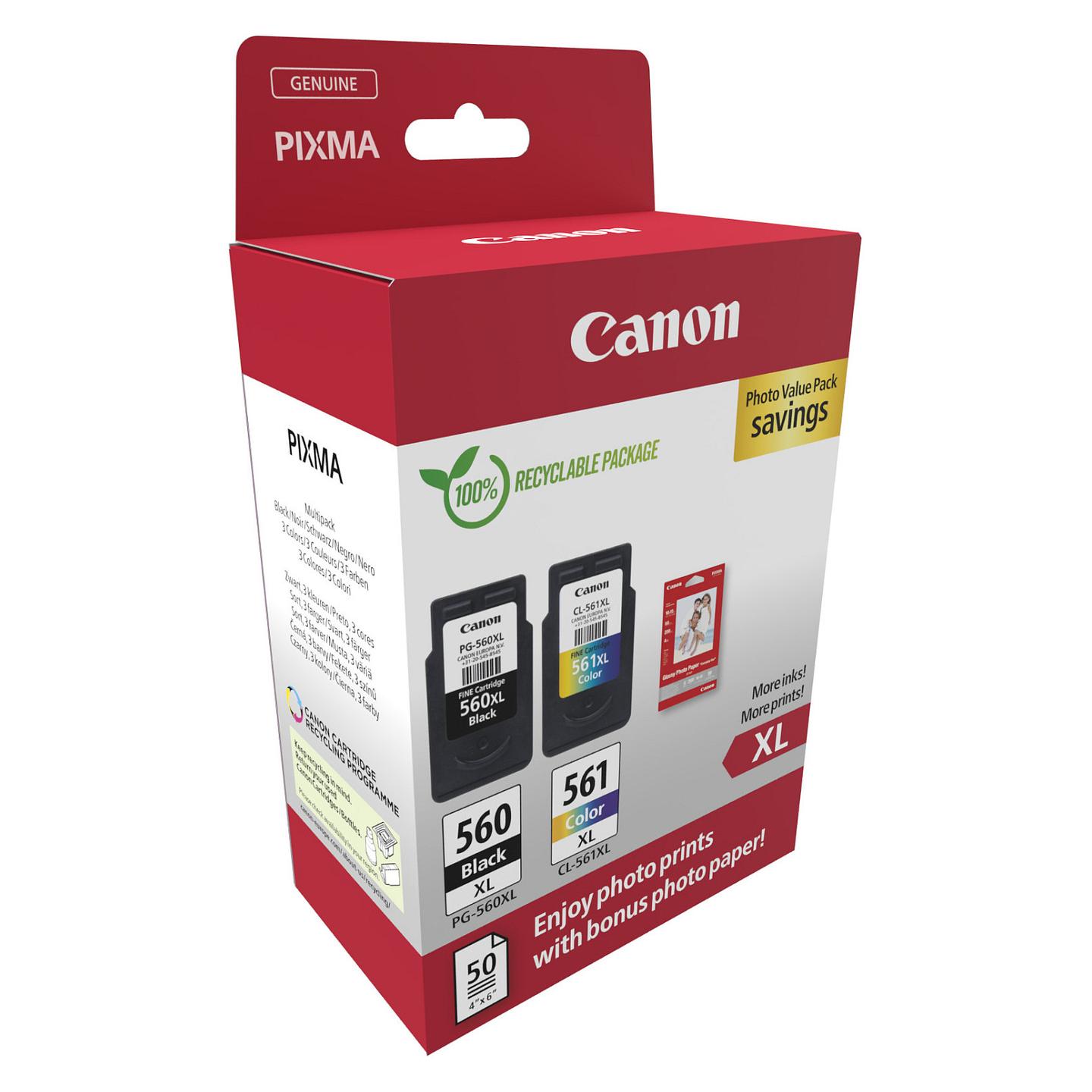 Set fishekësh boje Canon PG-560XL + CL-561XL, 2 copë - 2