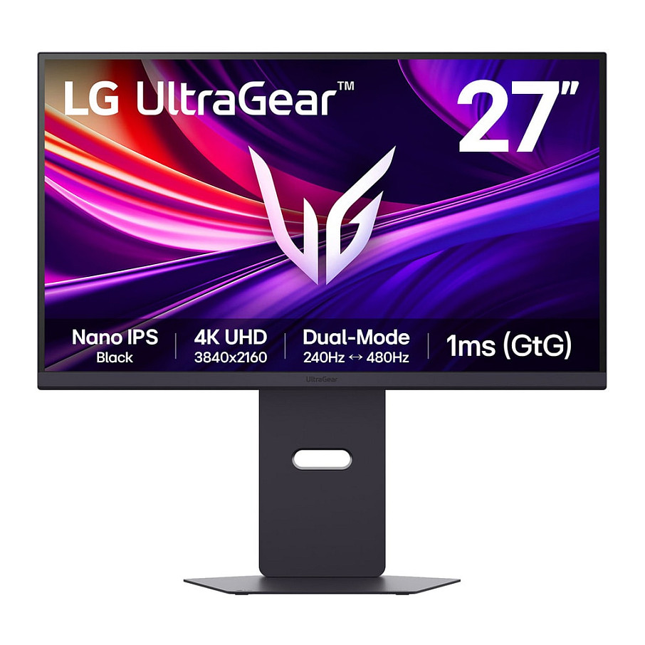 Monitor Gaming LG 27G850A-B Ultragear / 27" 4K Ultra HD Nano IPS 240 Hz 1ms / DisplayPort, HDMI, USB / e zezë - 1