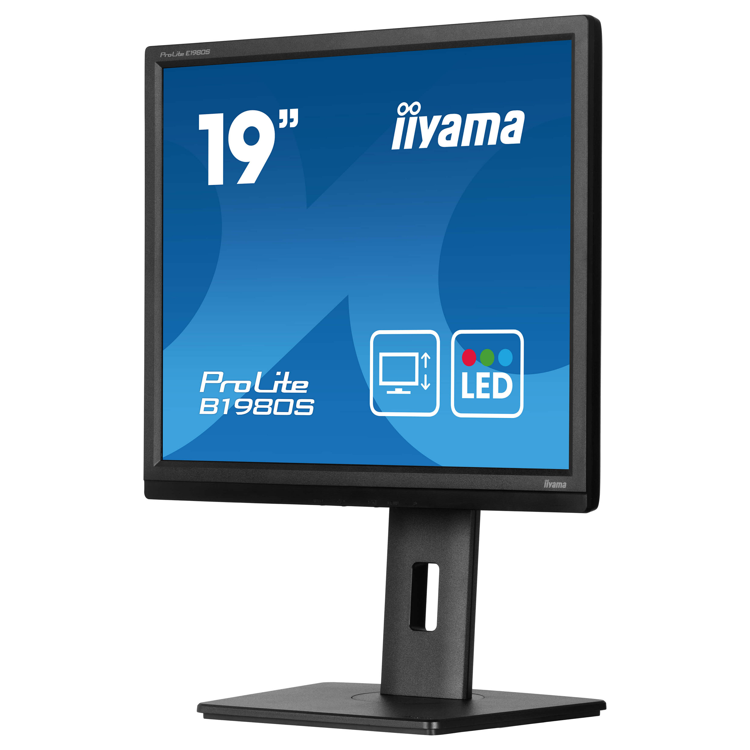 Monitor iiyama ProLite B1980S-B1 / 19″ / VGA TN LED / 75Hz / 3ms / HDMI + DP - Zezë - 6
