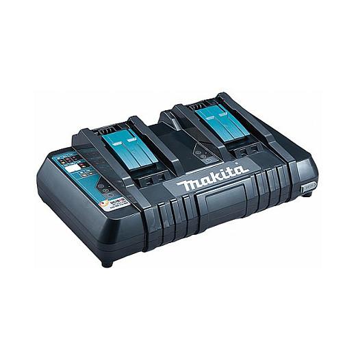 Karikues Makita DC18RD LXT, 14.4V-18V, 2 Porta - Zezë/Blu