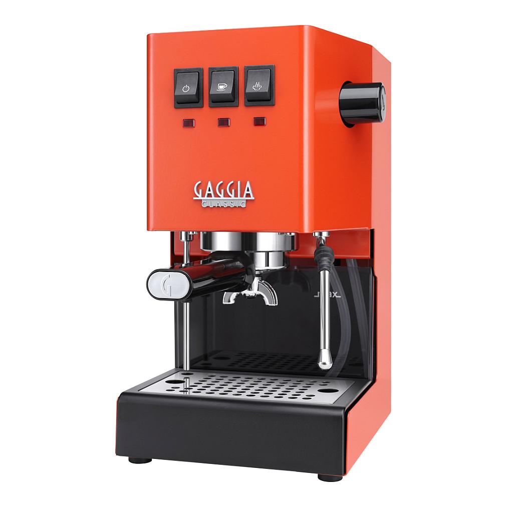 Aparat Manual për Espresso Gaggia Classic E24 RI9481/19, 1200 W, 15 bar, Rezervuar 2.1 L – Portokalli/Zezë