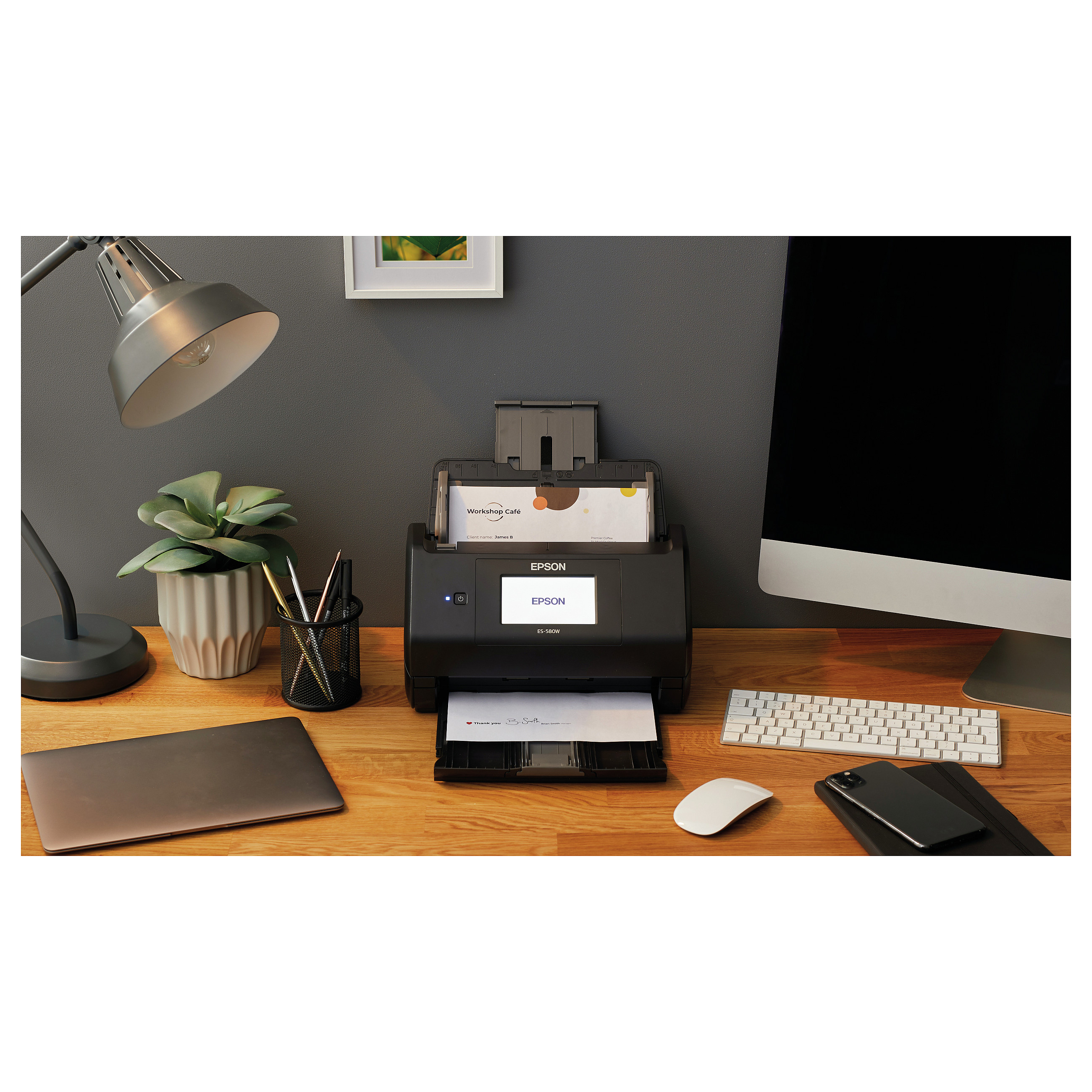Skaner Dokumentesh Epson WorkForce ES‑580W / DIN A4 / 35ppm - Zezë - 15