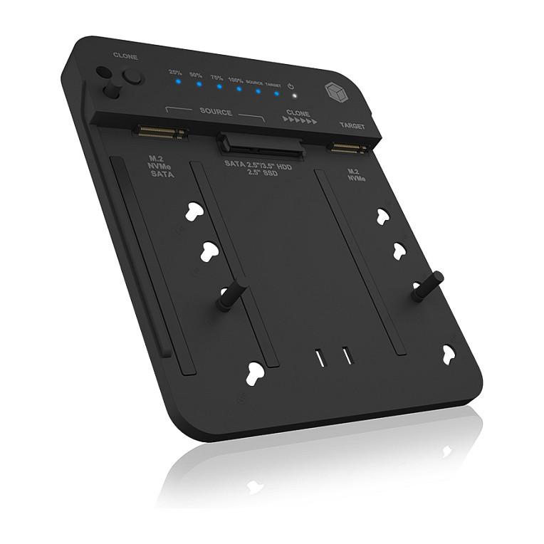 Docking Station ICY BOX IB-2913MCL-C31 / M.2 NVMe / SATA HDD/SSD 2.5"/3.5" / USB 3.2 Gen 2 / 10Gb/s / Klonim – Zezë - 1