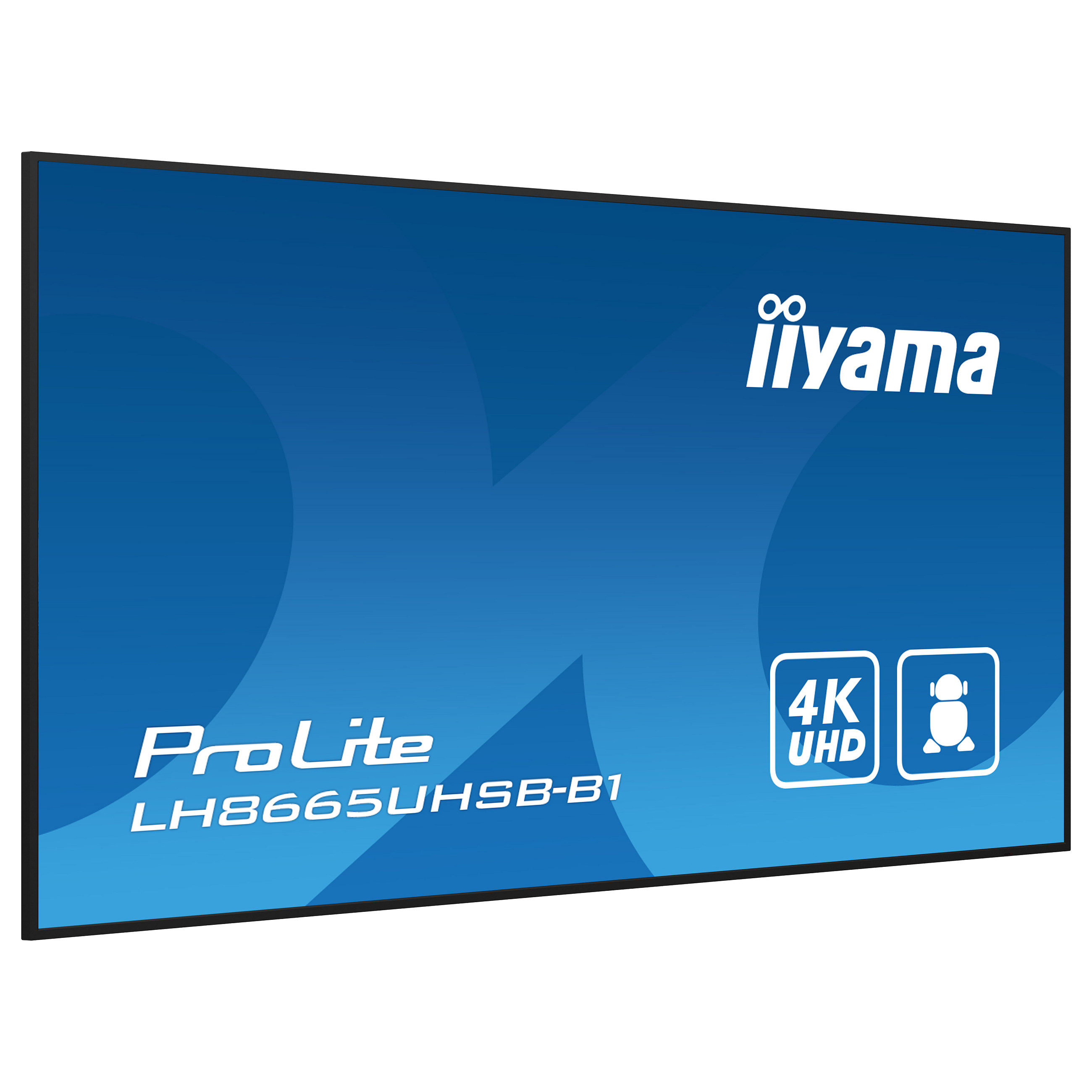 Ekran Prezantues IIYAMA ProLite LH8665UHSB-B1 / 86″ / 4K UHD IPS LED / 60 Hz / 8ms / HDMI + DP + USB - Zezë - 6