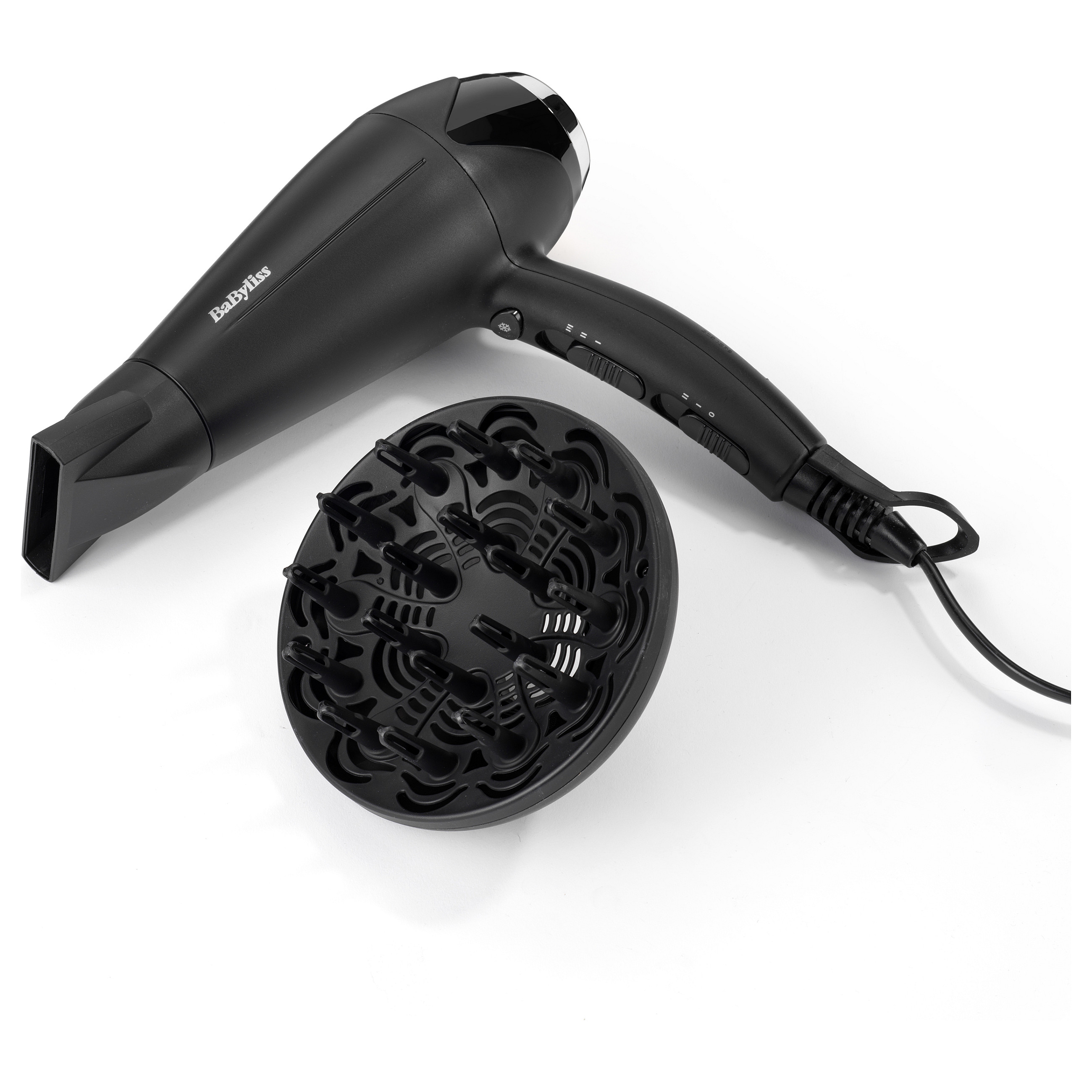Tharëse për flokë BaByliss Turbo Smooth D572DE / 2200W / Motor AC / Ionic / 91 km/h / 3 Temperatura / 2 Shpejtësi – Zezë - 4