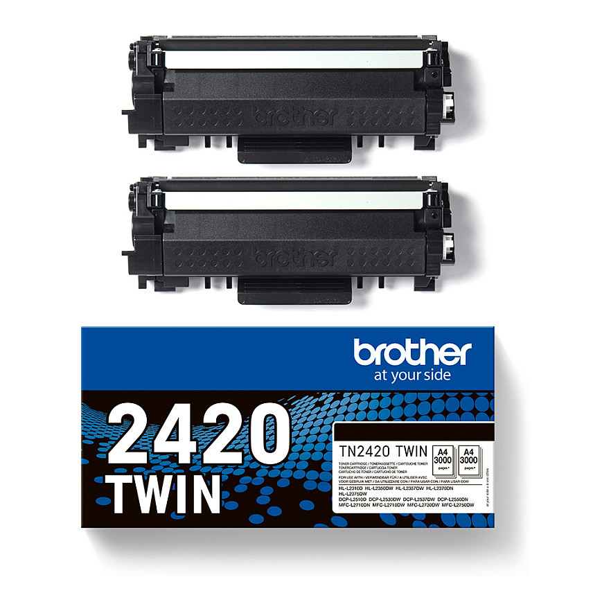Toner Brother Toner TN-2420TWIN Zi 2er Paket deri në 3.000 faqe sipas ISO 19752 - 4