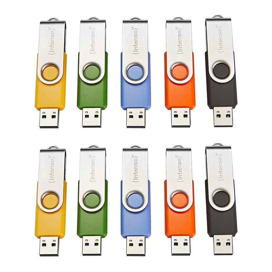 USB Flash Drive Intenso Basic Line Multipack / 10 x 16GB / USB 2.0 / 28MB/s Read 6.5MB/s Write - Shumëngjyrësh
