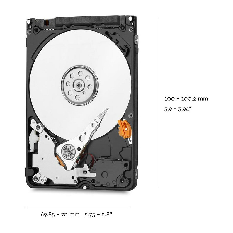 HDD e Brendshme Western Digital Blue / 2TB / 5400 RPM / 128MB - 2