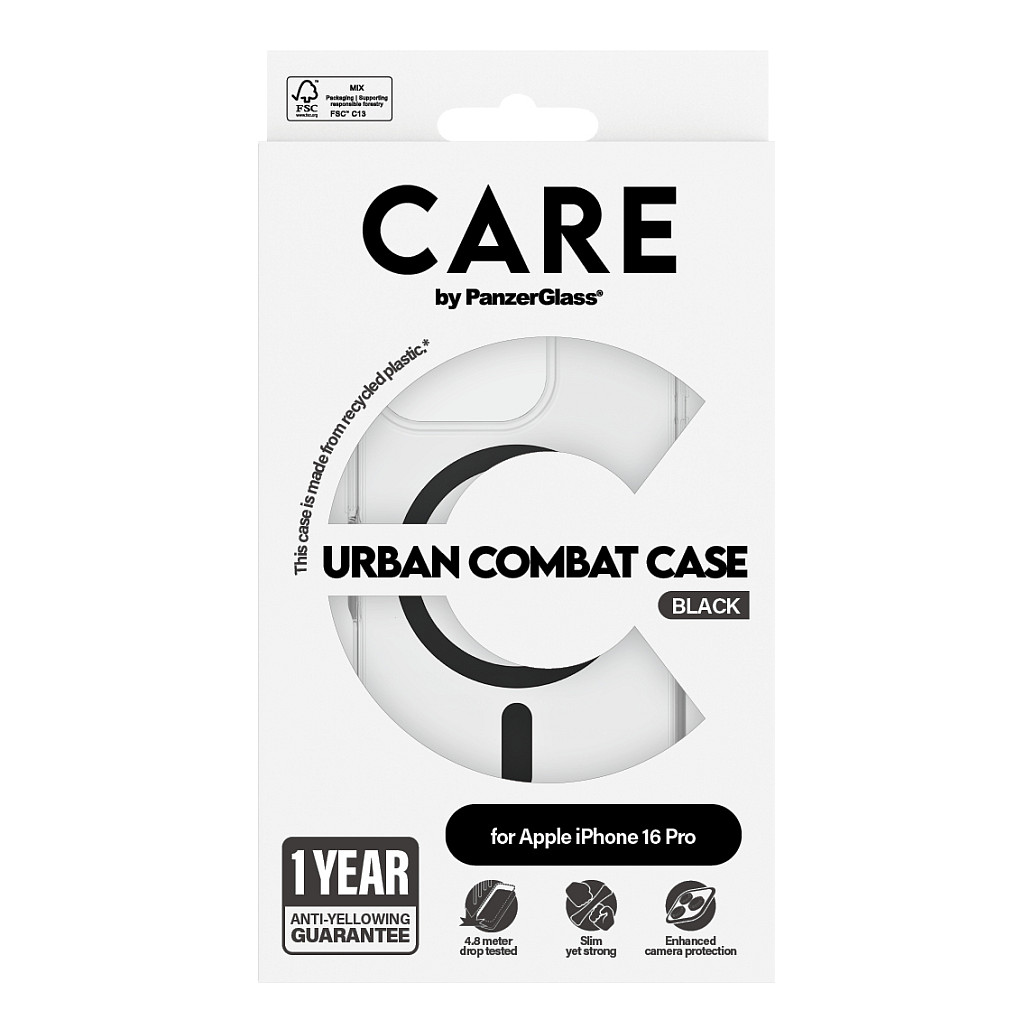 Aksesorë për telefon CARE / Case Flagship MagSafe / iPhone 16 Pro - Zezë - 3