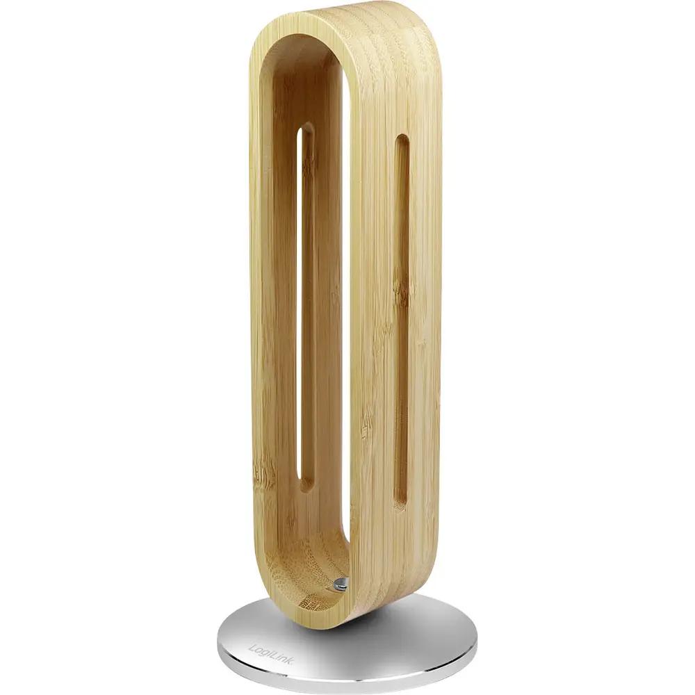 Mbajtëse për Kufje LogiLink AA0194, Bazë Alumini, 5kg - Kafe/Argjend