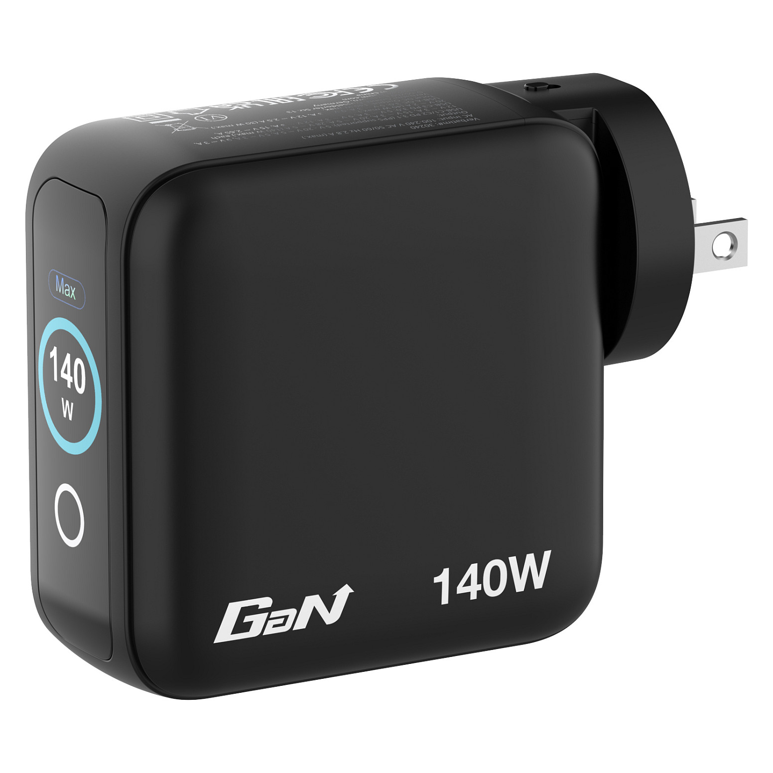 Adapter Verbatim Mini GaN 140W me Ekran - Zezë - 7