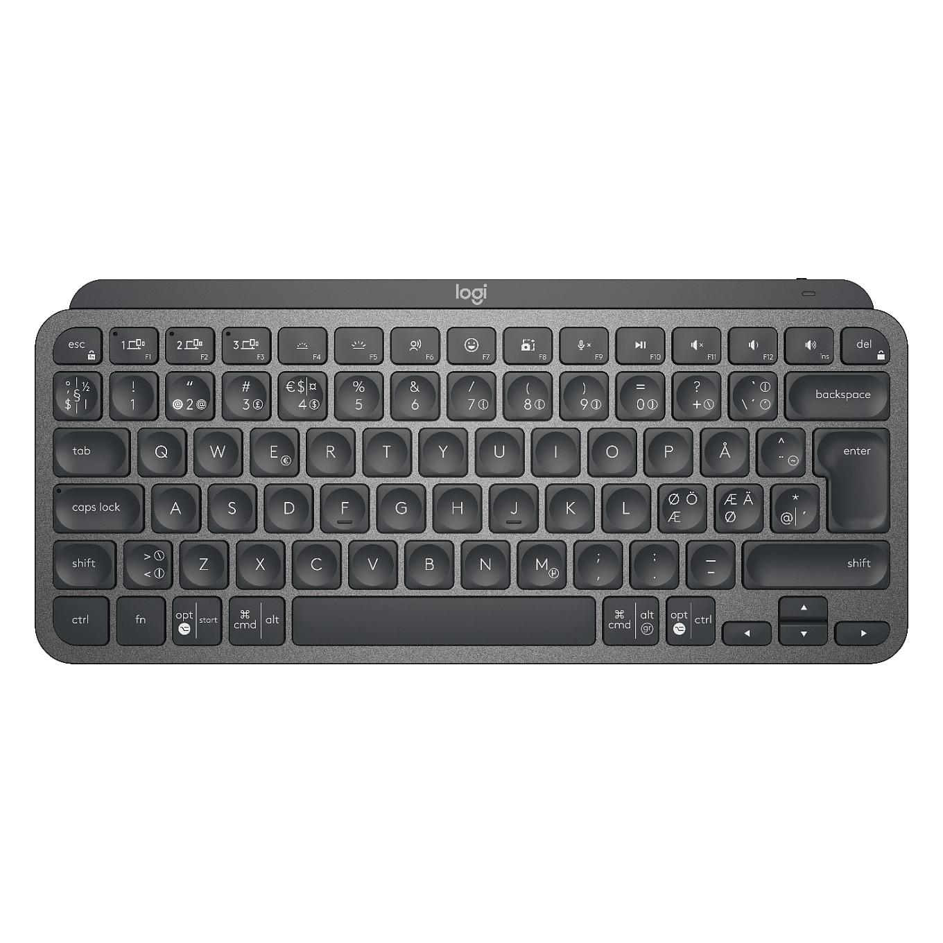 Tastierë pa kabllo Logitech MX Keys Mini, Bluetooth, Wireless, QWERTY, me Ndriçim – Grafit