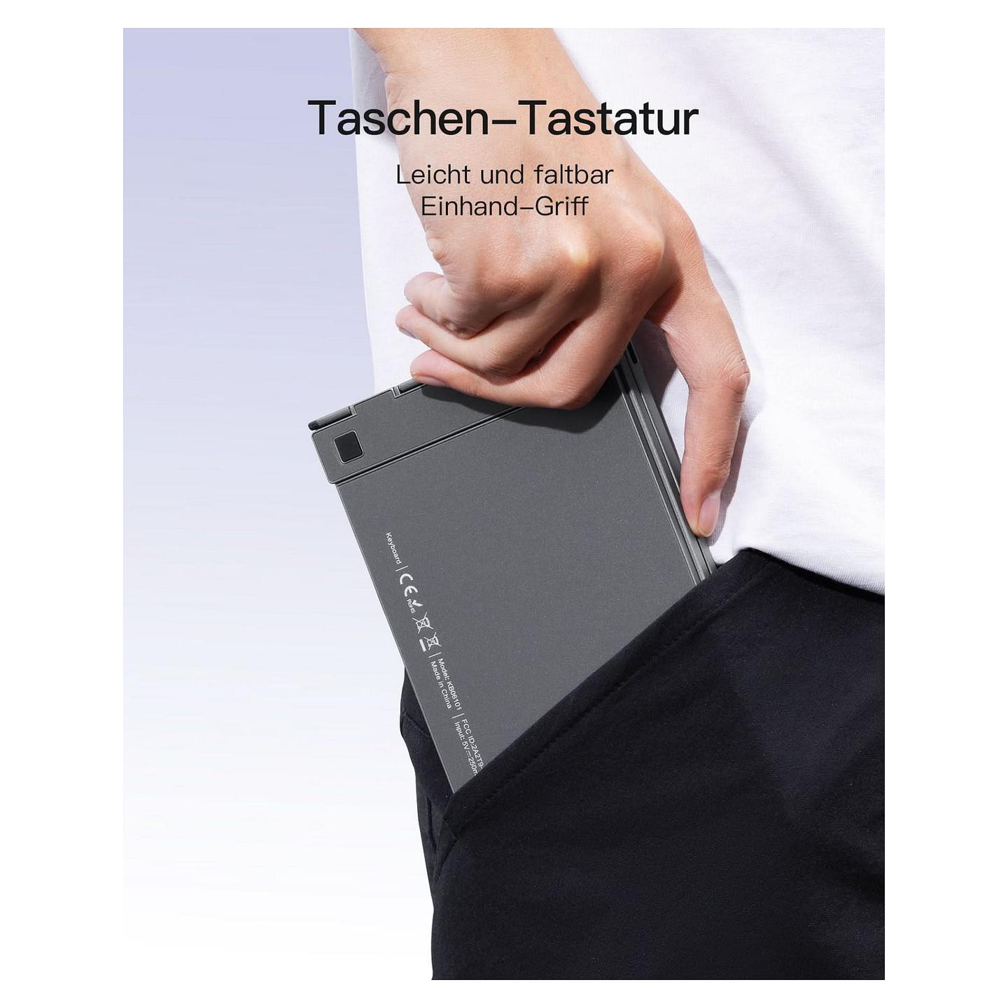 Tastierë Pa kabllo Inateck KB06101 / Kompakte / Touchpad / Bluetooth 5.3 + RF Wireless / QWERTZ – Hiri - 10