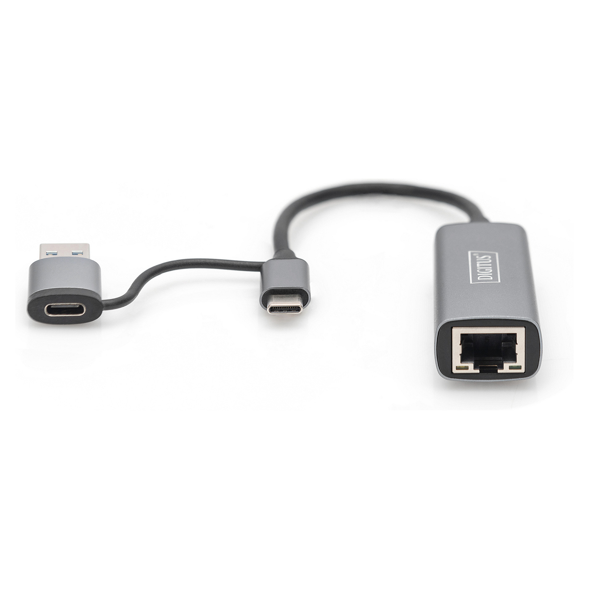Adapter USB‑C DIGITUS → 2.5G Ethernet / USB 3.0 & USB‑C 3.1 - 5