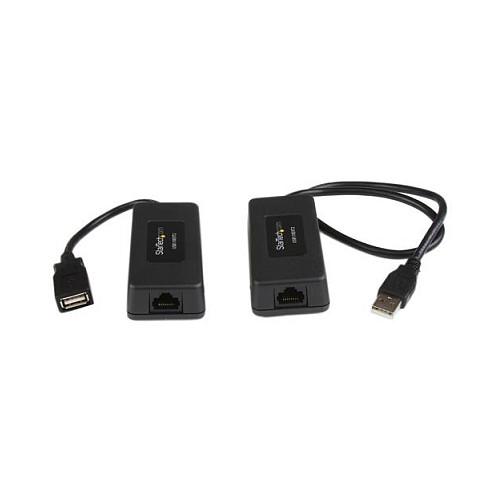 Kabllo Zgjatuese USB StarTech.com USB110EXT2, USB 1.1 në RJ45, Cat5/Cat6, deri në 40 m, 12 Mbps – Zezë