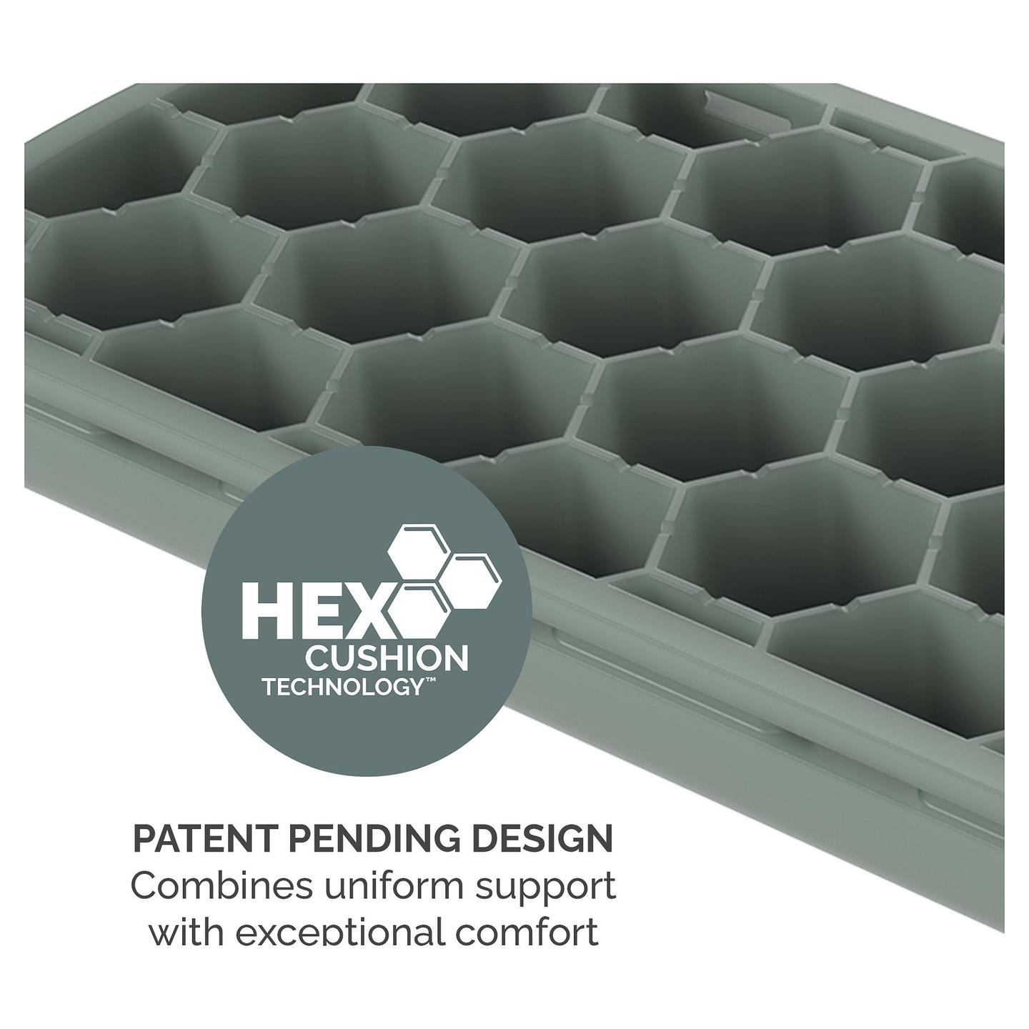 Mauspad Fellowes Breyta / Mbështetje për Kyçin e Dorës / HEX Cushion / 240 × 200 mm / Sage – Gjelbër - 4