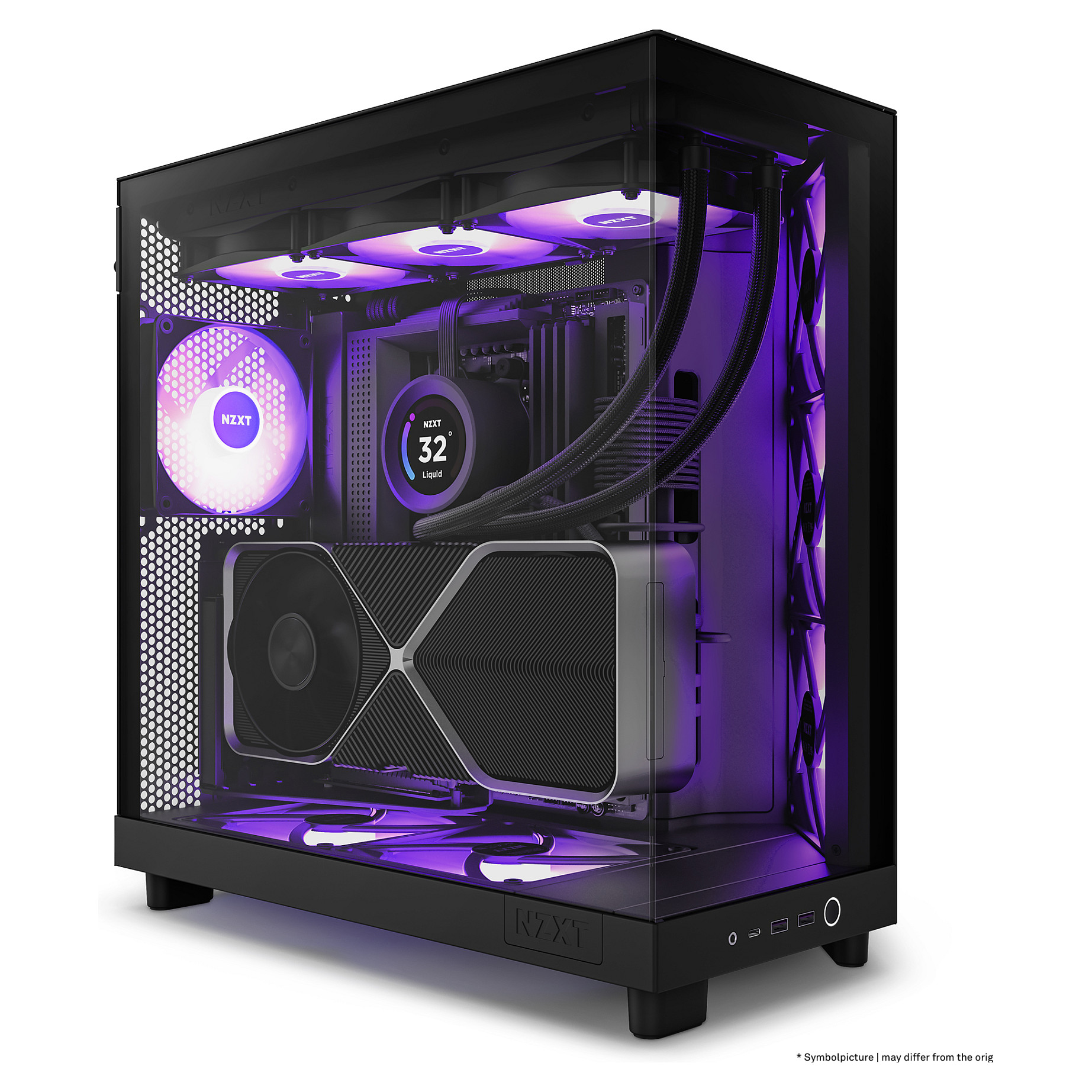 Kasë NZXT H6 Flow RGB CC-H61FB-R -Zezë - 16