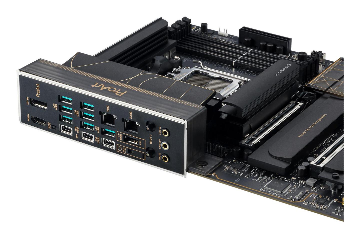 Pllakë Amë ASUS ProArt X870E-Creator WiFi / AMD X870E / AM5 / ATX / DDR5 / PCIe 5.0 / Wi-Fi 7 / 10GbE + 2.5GbE - 2
