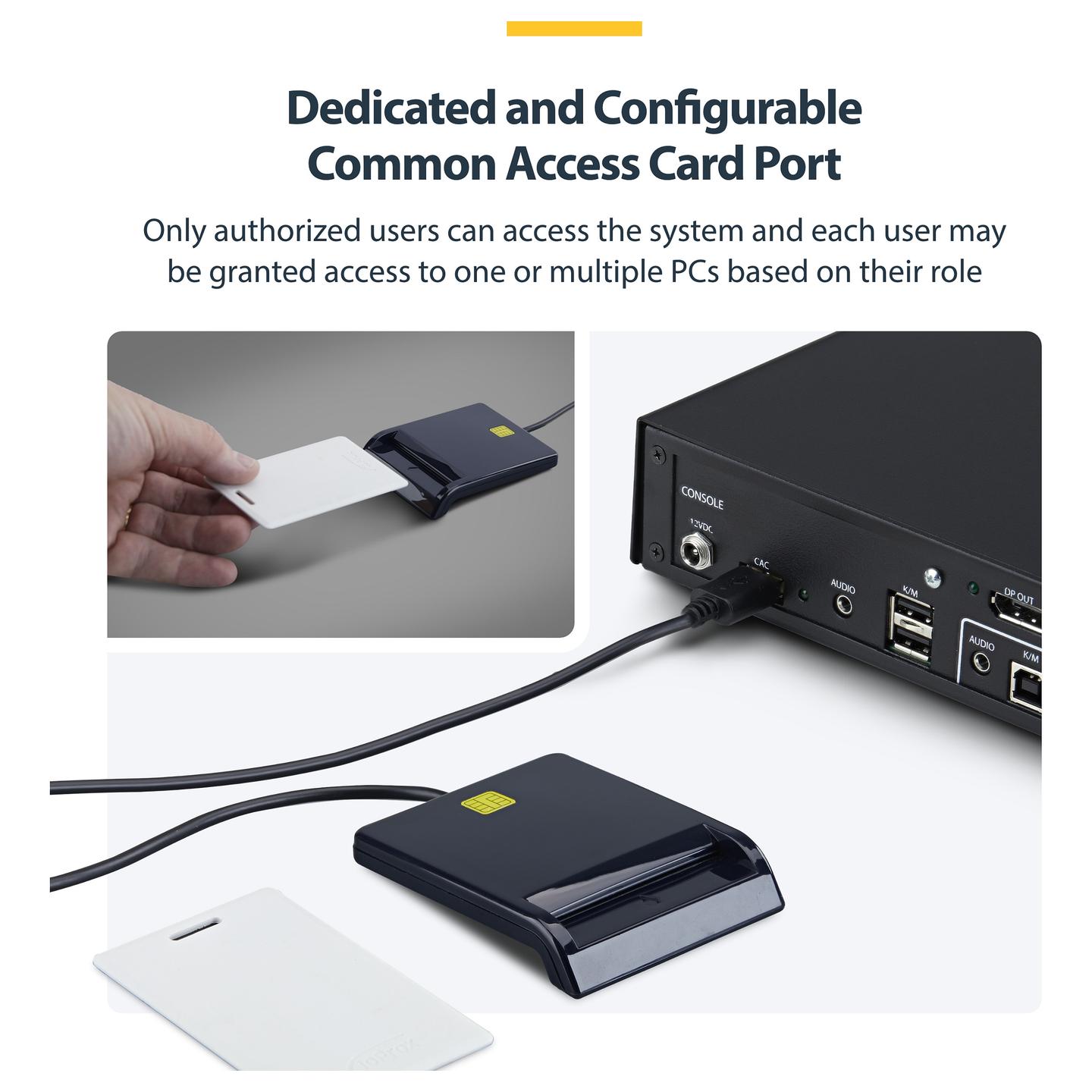 KVM Switch StarTech.com CK4-HP204C, 4-Port, Dual Monitor, HDMI/DisplayPort, 4K 60Hz, NIAP 4.0, CAC - Zezë - 6