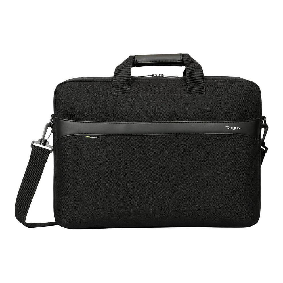 Çantë për Laptop Targus GeoLite EcoSmart Slim Brief TSS991GL, 17.3", Ndarje e Mbushur, Rrip Shpatulle, Rezistente ndaj Ujit - Zezë