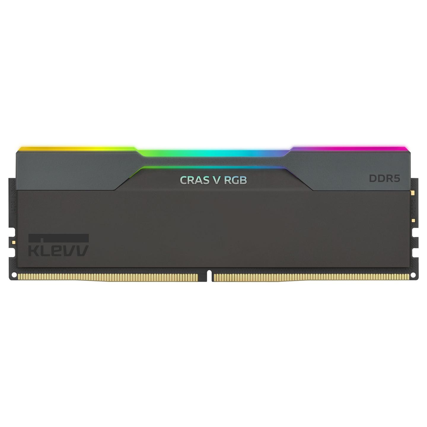 Memorie DDR5 KLEVV CRAS V RGB, 32GB (2x16GB), 6400MT/s, CL30, AMD EXPO, Intel XMP, RGB - Zezë