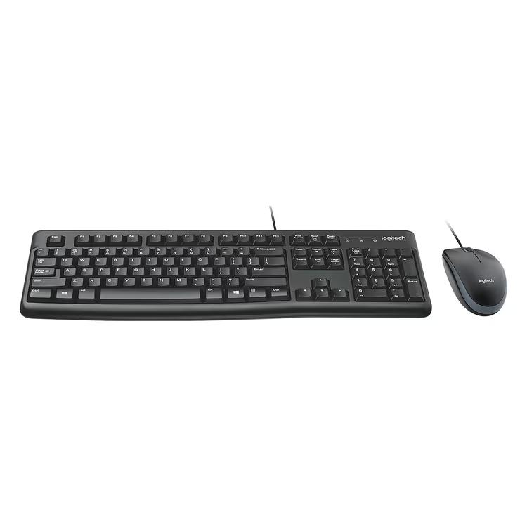 Combo (Tastierë & Maus) Logitech MK120, USB, Full Size, QWERTY US International, 1000 DPI, 3 Butona - Zezë - 2