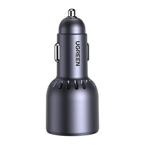 Adapter telefoni për veturë UGREEN EC703 / 35024 / 75W / 3-Port / 2x USB-C + USB-A / PD / QC / PPS - Gri - 1