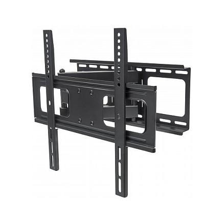 Mbajtëse Muri për TV Manhattan 461252 / 32"-55" / 50kg / Full Motion / Tilt -20° deri +10° - Zezë
